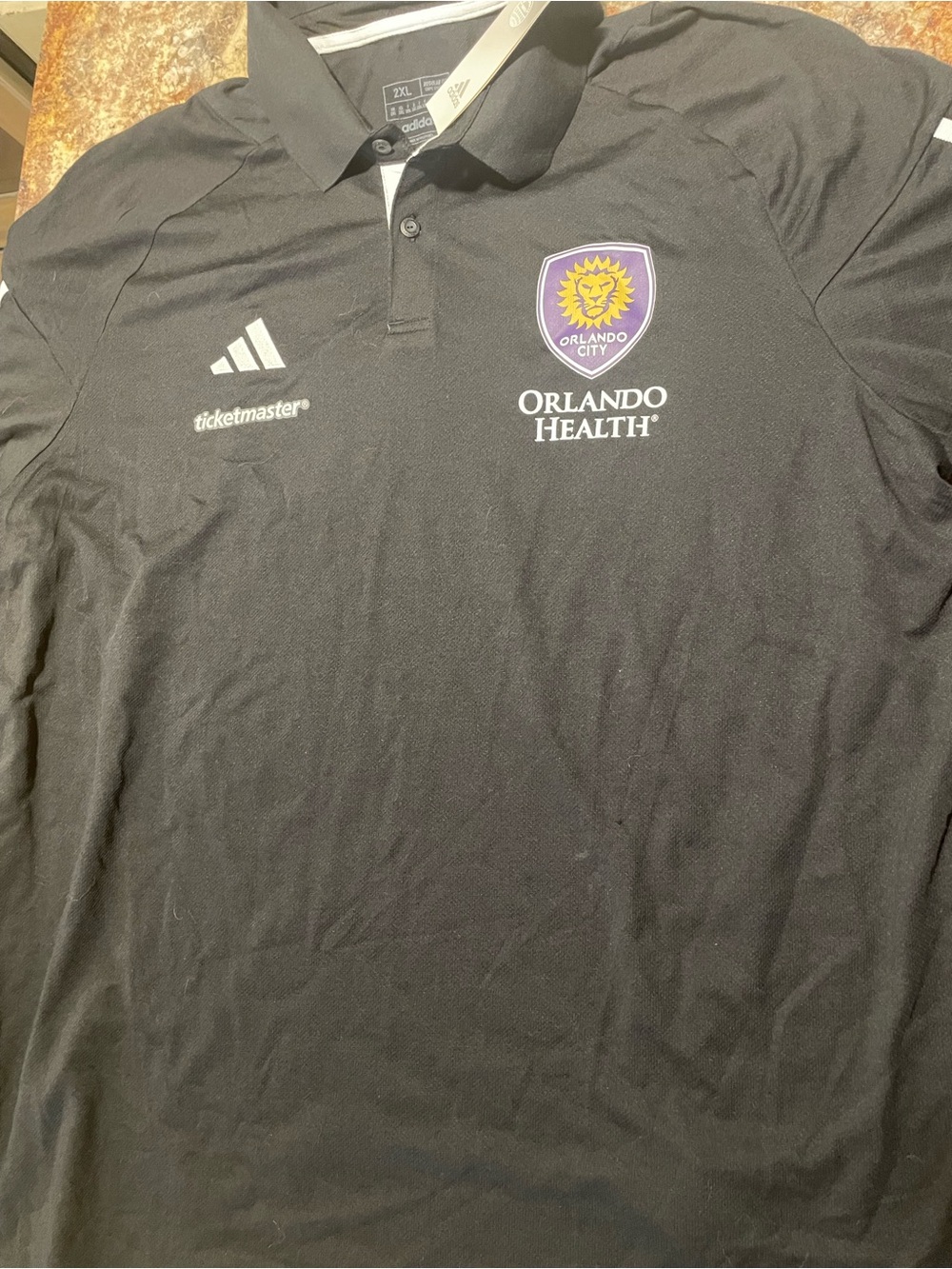 Adidas Orlando City Black Polo Shirt - Men's